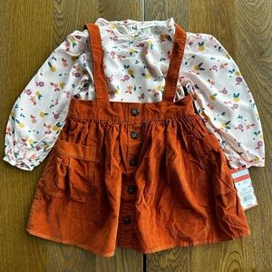 Cat & Jack Fall Floral Outfit Set | Size 4T NWT